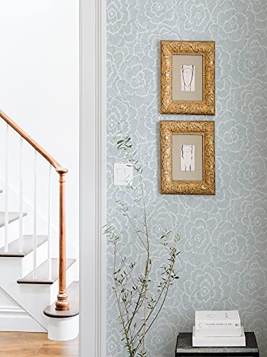 NuWallpaper NUS4048 Saraya Blue Peel & Stick Wallpaper